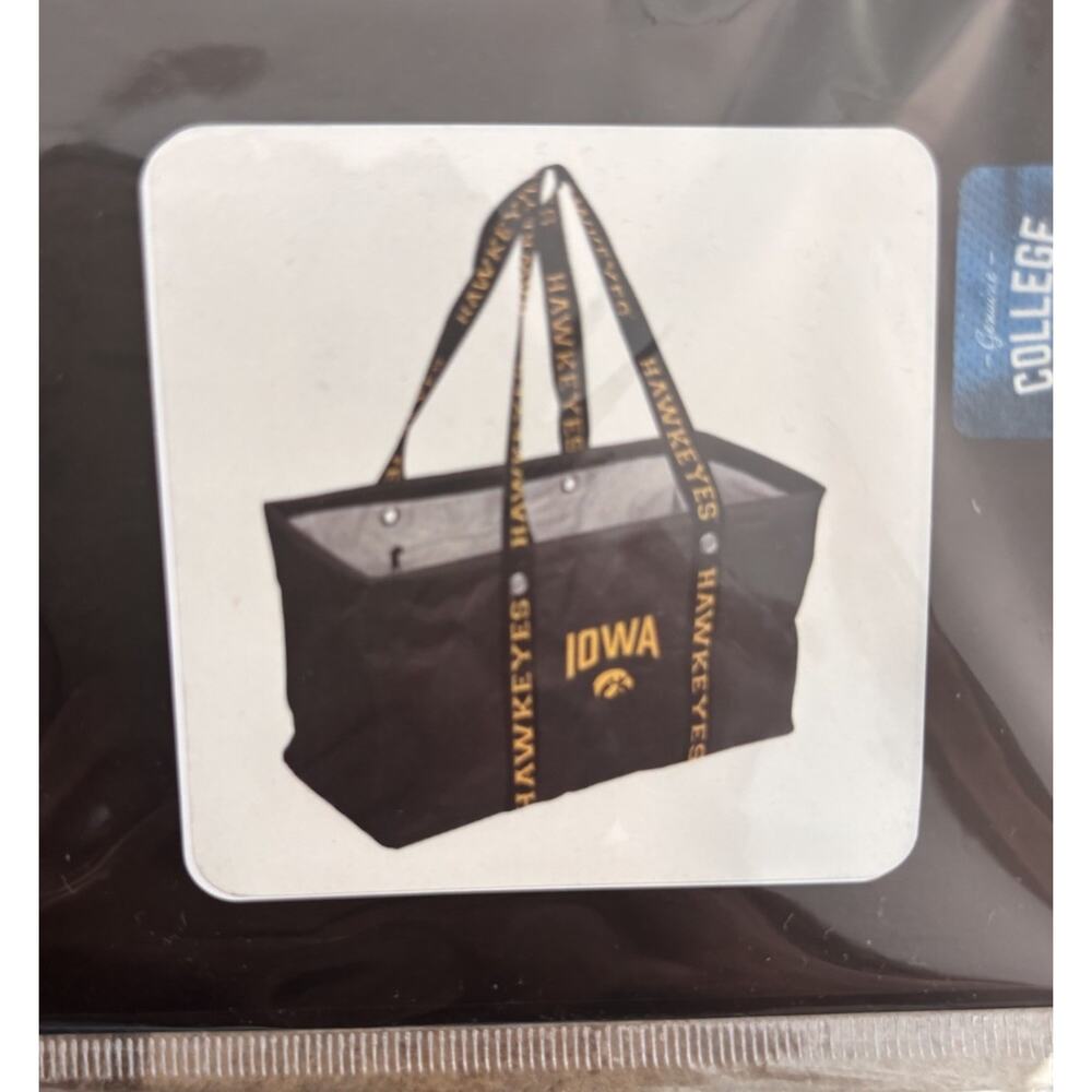 Iowa Hawkeyes Picnic Caddy Oversized Multi-Purpose Tote Bag Logo Brands NWT